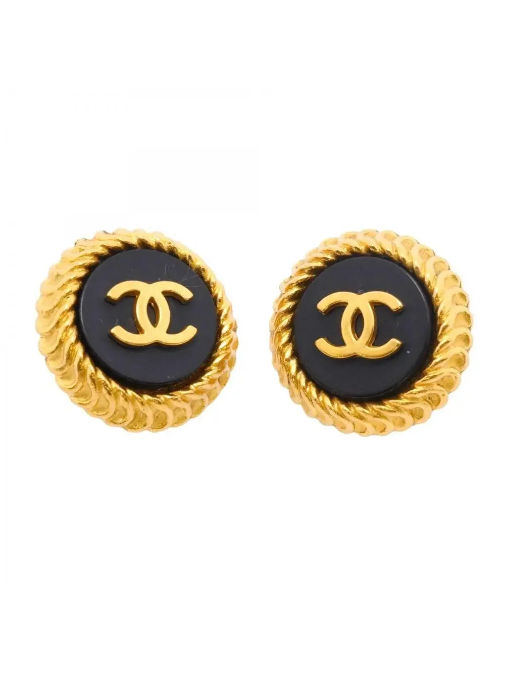 Chanel Cc Logo Circle Clip-On Earrings #327605C67B